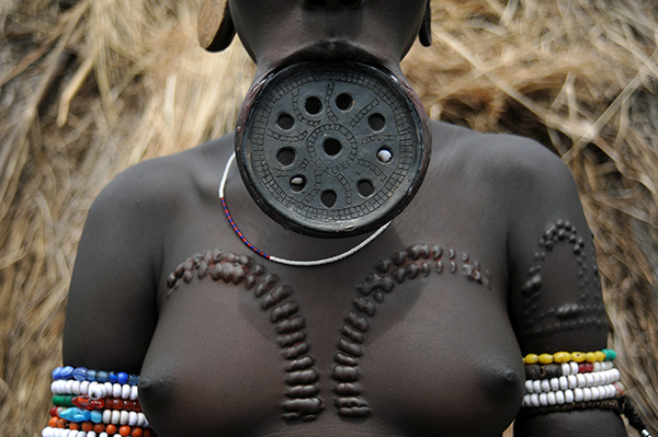 Mulher de uma tribo localizada em Djougou, Benin