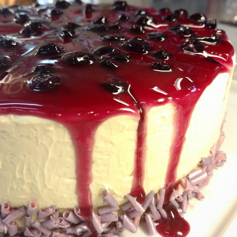 Cheesecake de blueberry