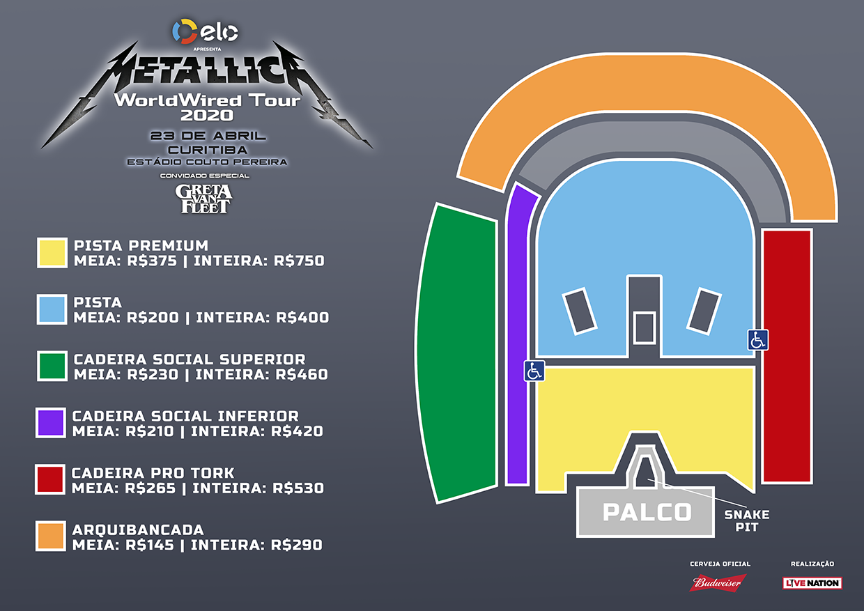 Metallica anuncia nova data para show em Curitiba | Curitiba Cult - Agenda  cultural de Curitiba