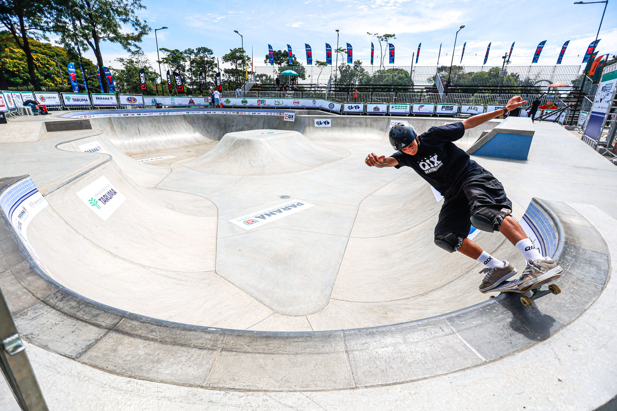 Pista de skate do Complexo do Tarumã. Foto: Gabriel Rosa/AEN.