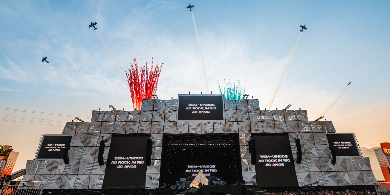 Palco Mundo Rock in Rio 40 Anos. Foto: Wesley Allen.