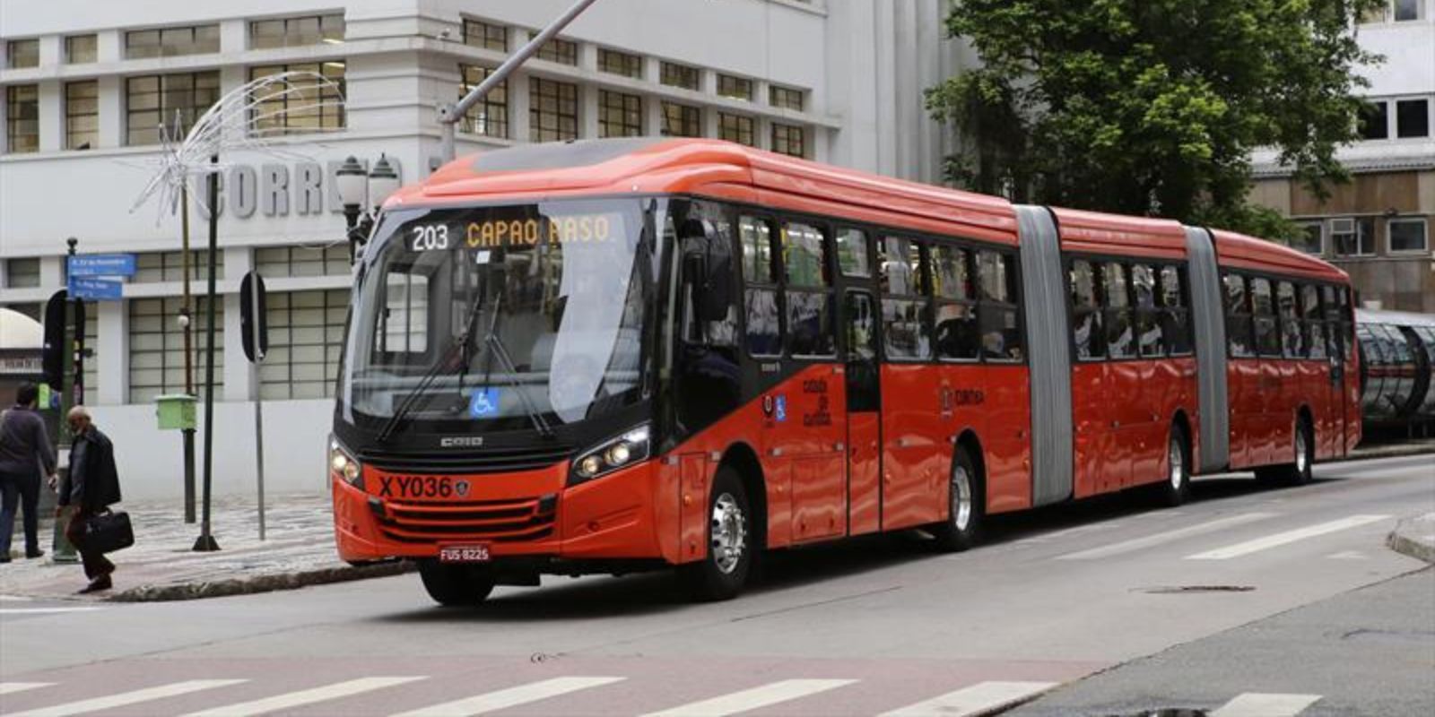 Ônibus Biarticulado. Foto: Cesar Brustolin/SMCS.