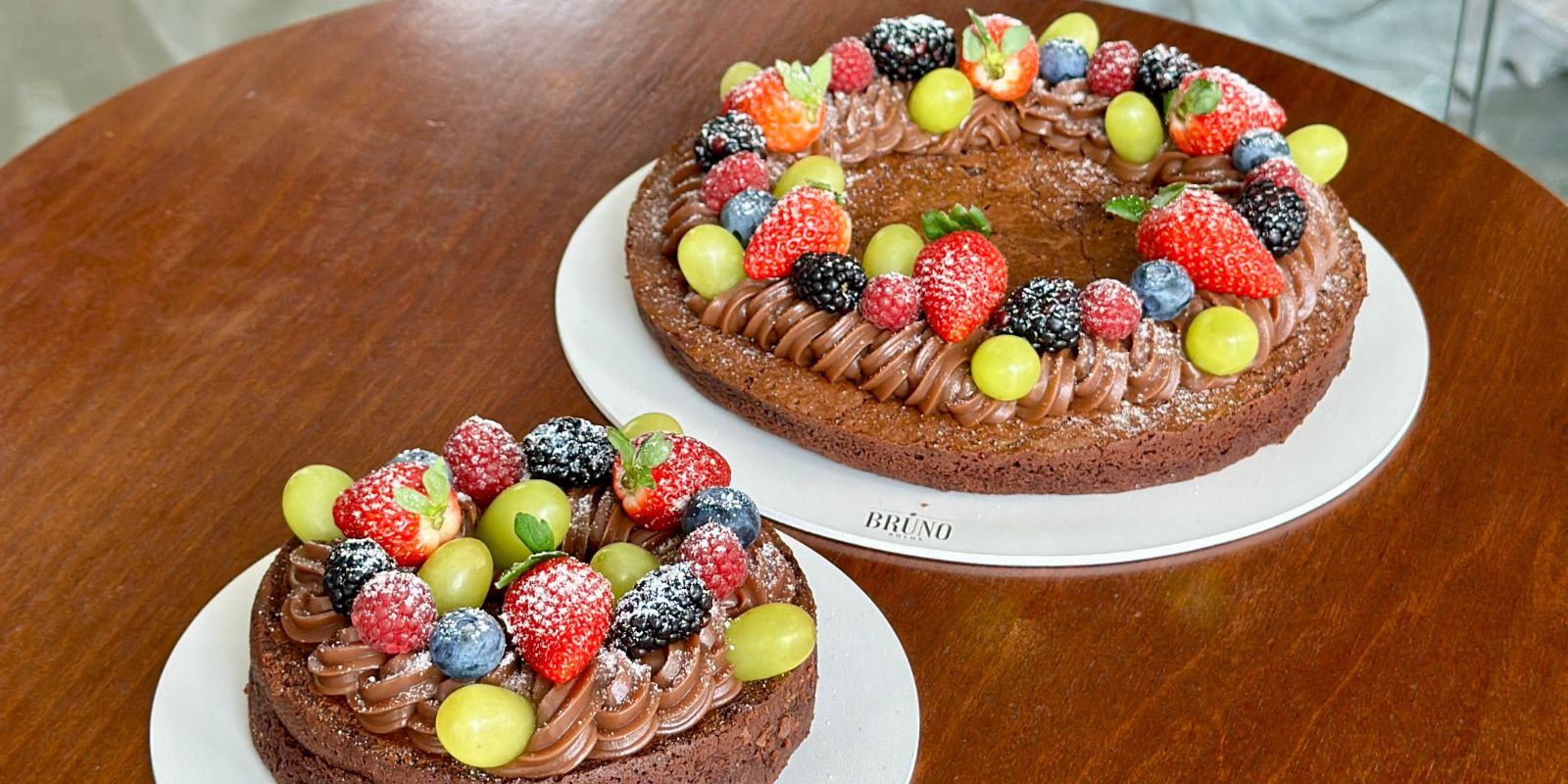 Bruno Bolos Chocolate com frutas de Natal. Foto: Divulgação.