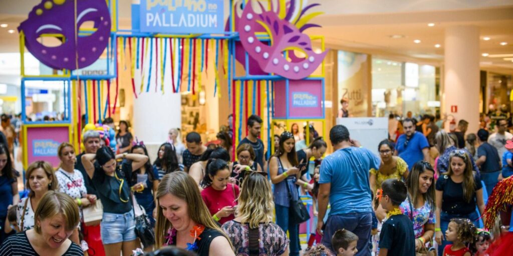 Carnaval Shopping Palladium. Foto: Divulgação.