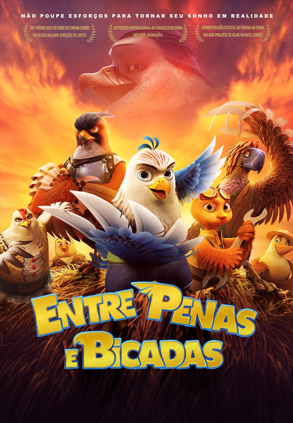 Entre penas e bicadas. Poster