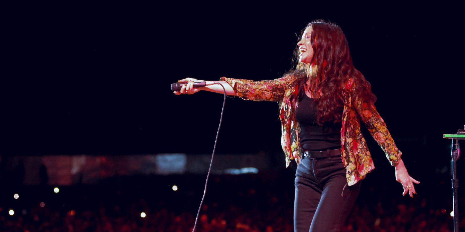 Alanis Morissette em Curitiba. Foto: Caroline Hecke/Live Nation Brasil.