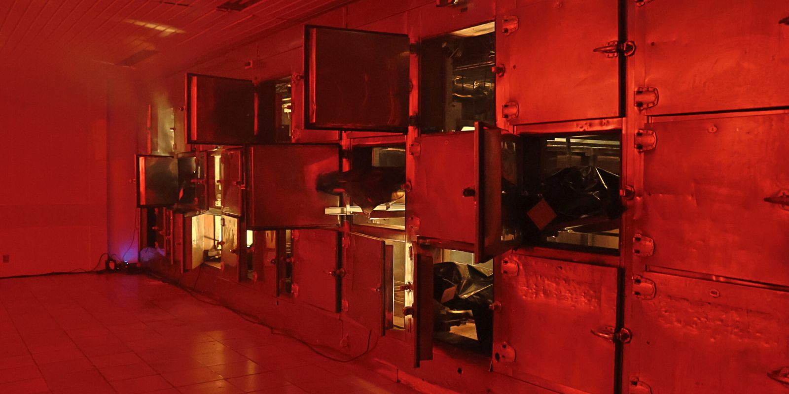 Vigor Mortis no necrotério. Foto: Lucia Biscaia.