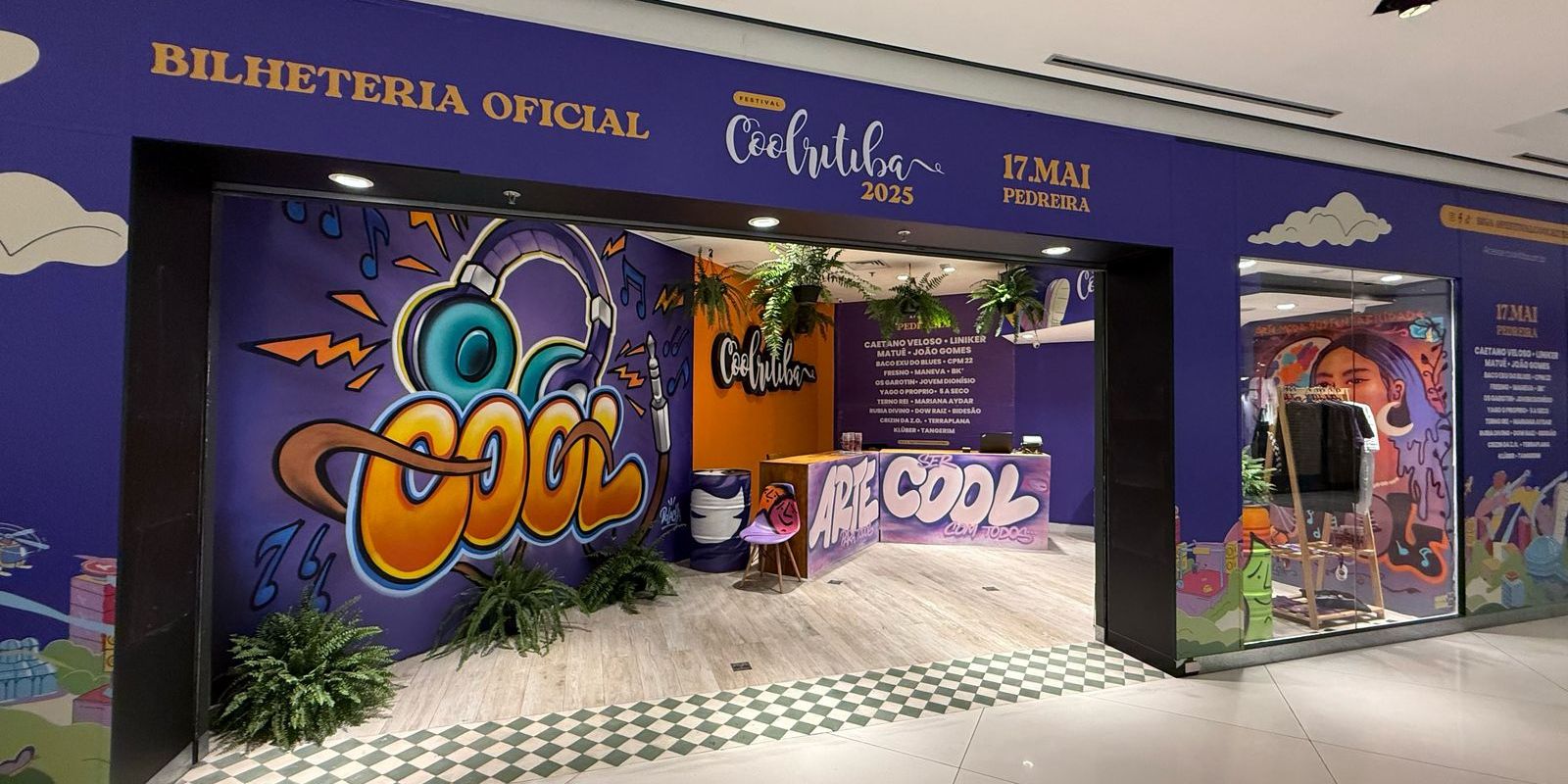 Bilheteria do Coolritiba 2025. Foto: Divulgação.