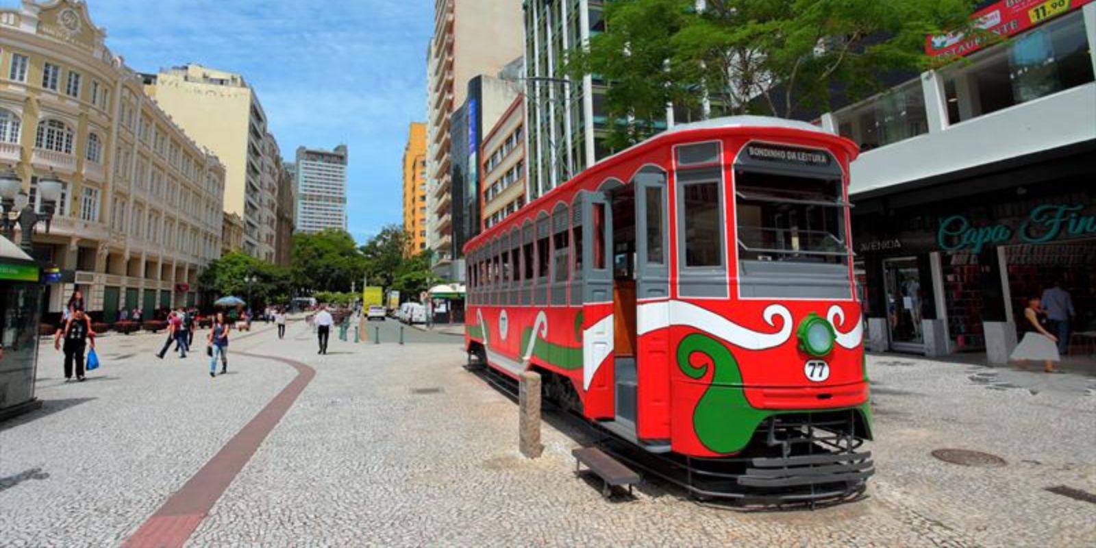 Bondinho da Rua XV. Foto: Cido Marques/FCC.