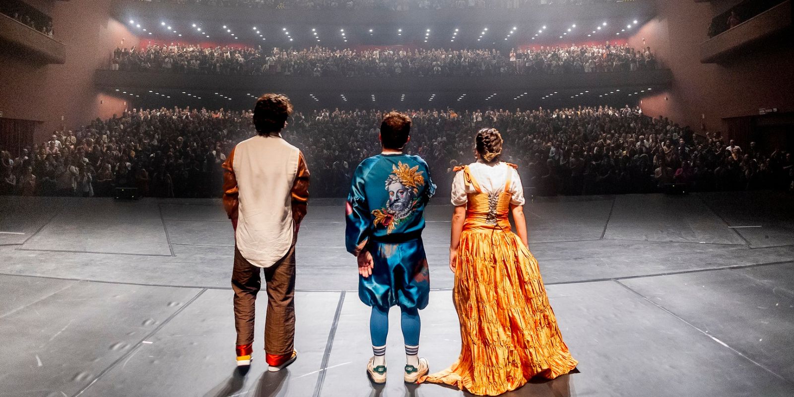 Espetáculo O Céu da Língua no Festival de Curitiba. Foto: Annelize Tozetto.