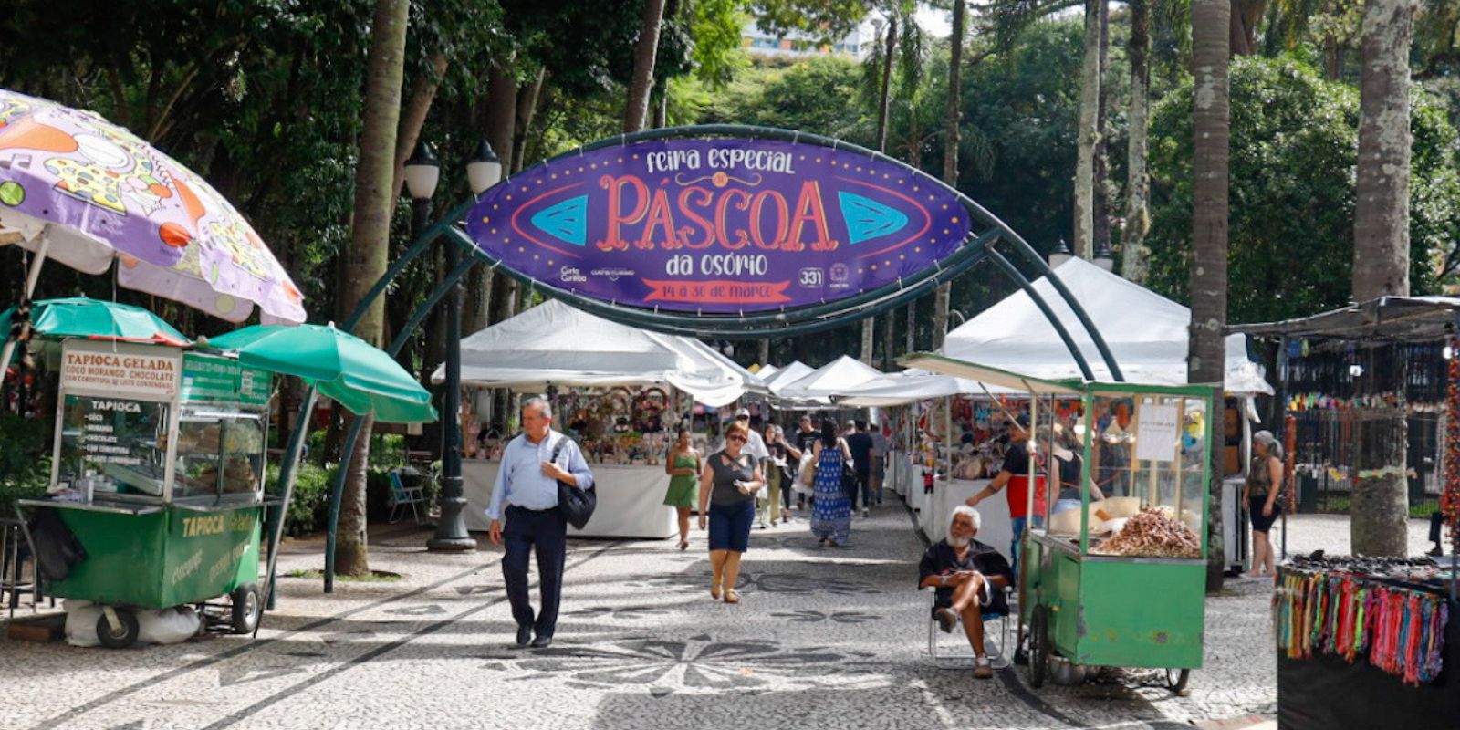 Feira de Páscoa da Praça Osório. Foto: Rafael Silva/reprodução Prefeitura de Curitiba.