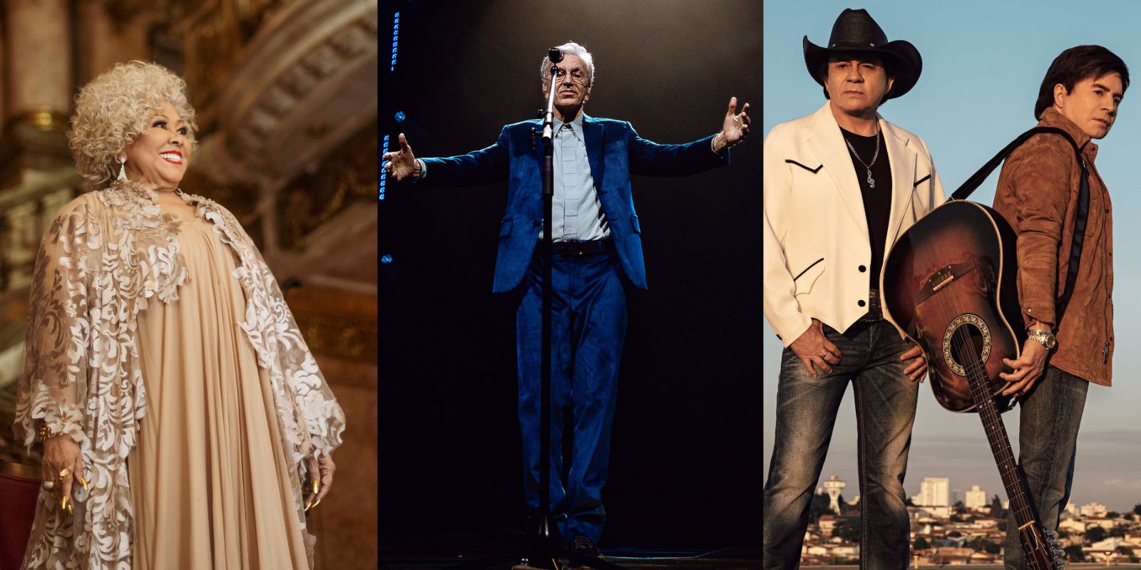 Indicados ao Prêmio da Música Brasileira 2025 fazem shows em Curitiba. Fotos: Vinicius Mochizuki/@roncca/Brunno Rangel.