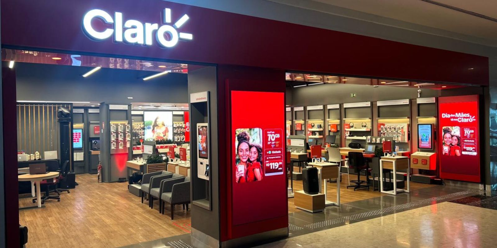 Fachada Claro Shopping Palladium. Foto: Divulgação.