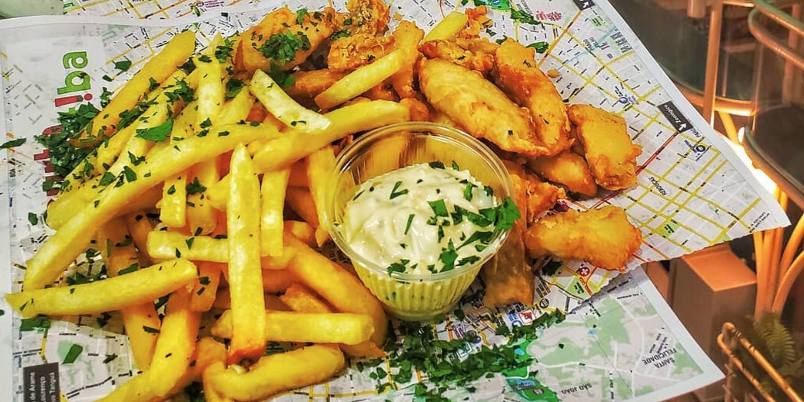 Fish and Chips do Bávaro. Foto: reprodução Instagram.