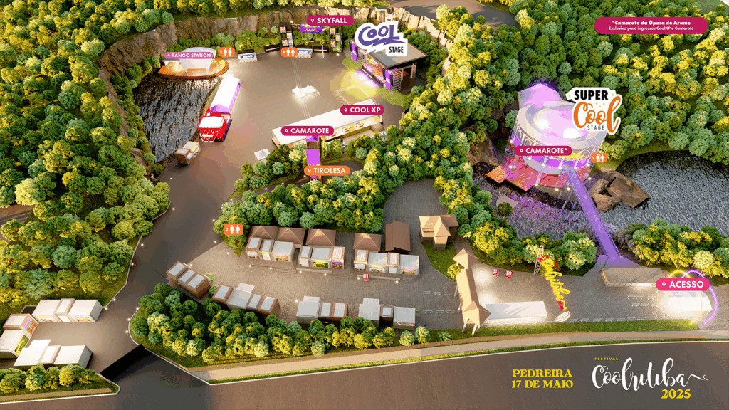 Mapa Coolritiba 2025. Imagem: Divulgação Coolritiba.