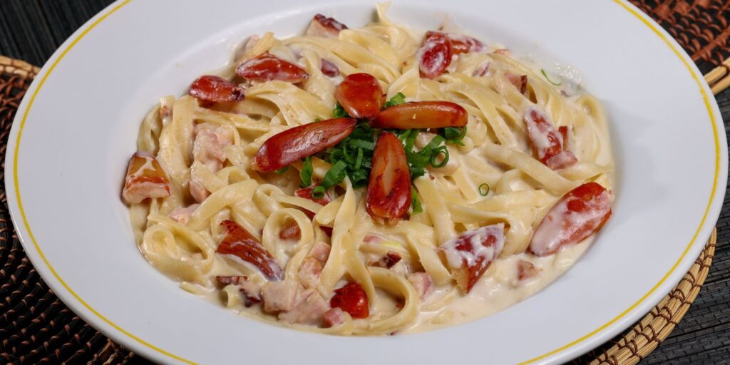 Prato do Festival do Pinhão no Mercado Municipal de Curitiba. Foto: Roberto Souza.