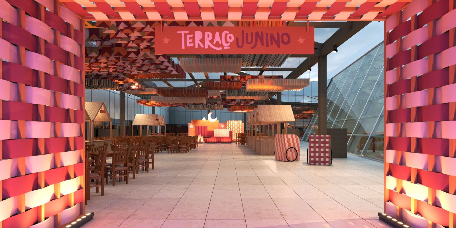 Terraço Junino do Pátio Batel. Foto: Divulgação.