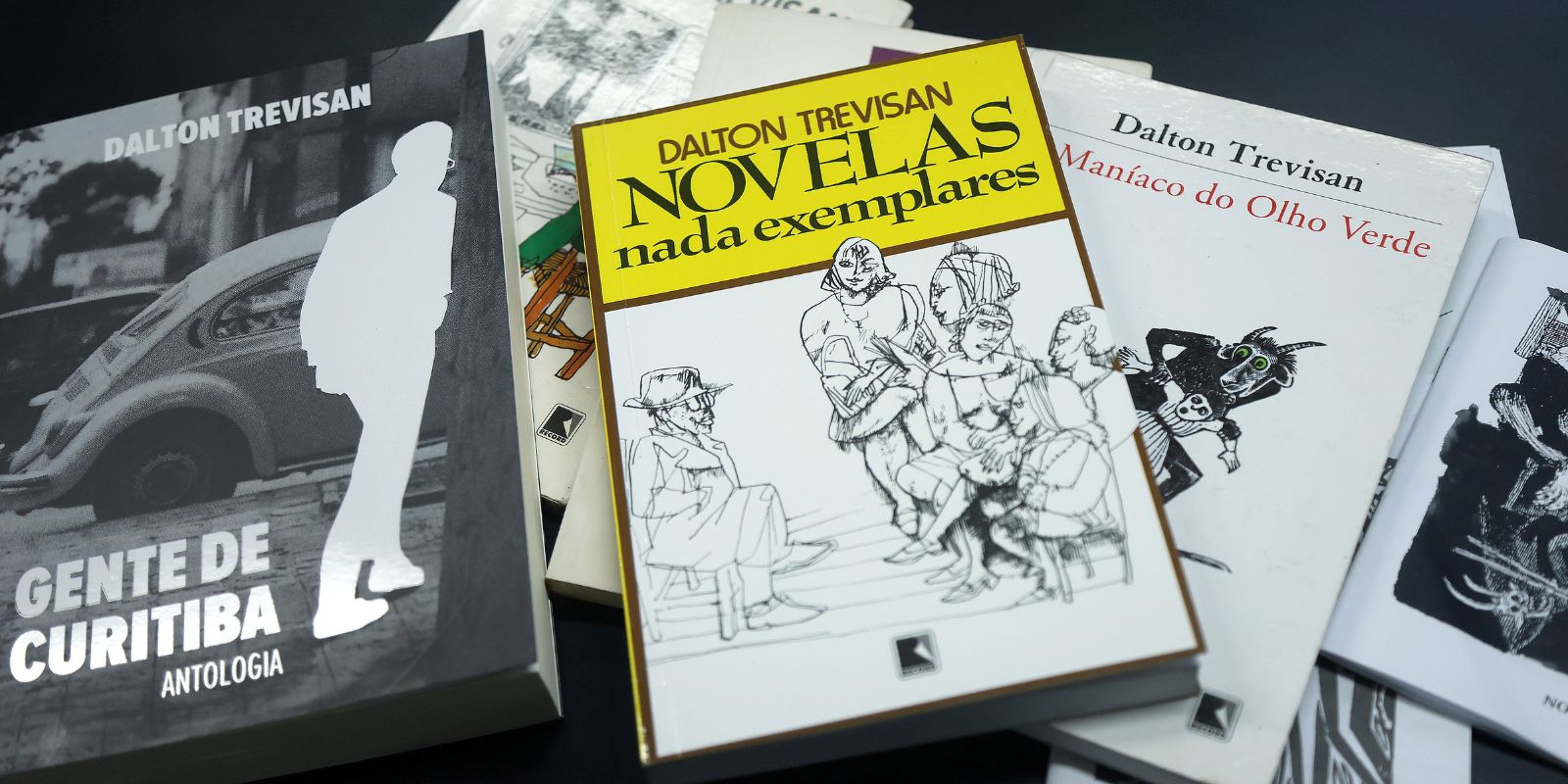 Livros de Dalton Trevisan autor celebrado em Curitiba. Foto: Cido Marques.