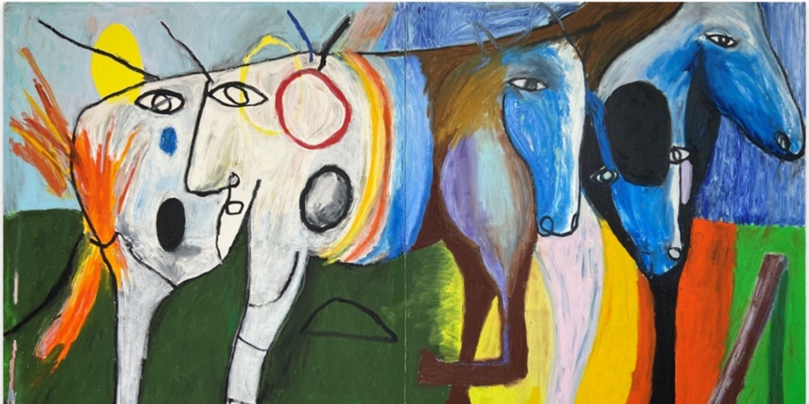 O Sonho do Sonho obra de André Mendes em exposição solo em Curitiba. Imagem: André Mendes.