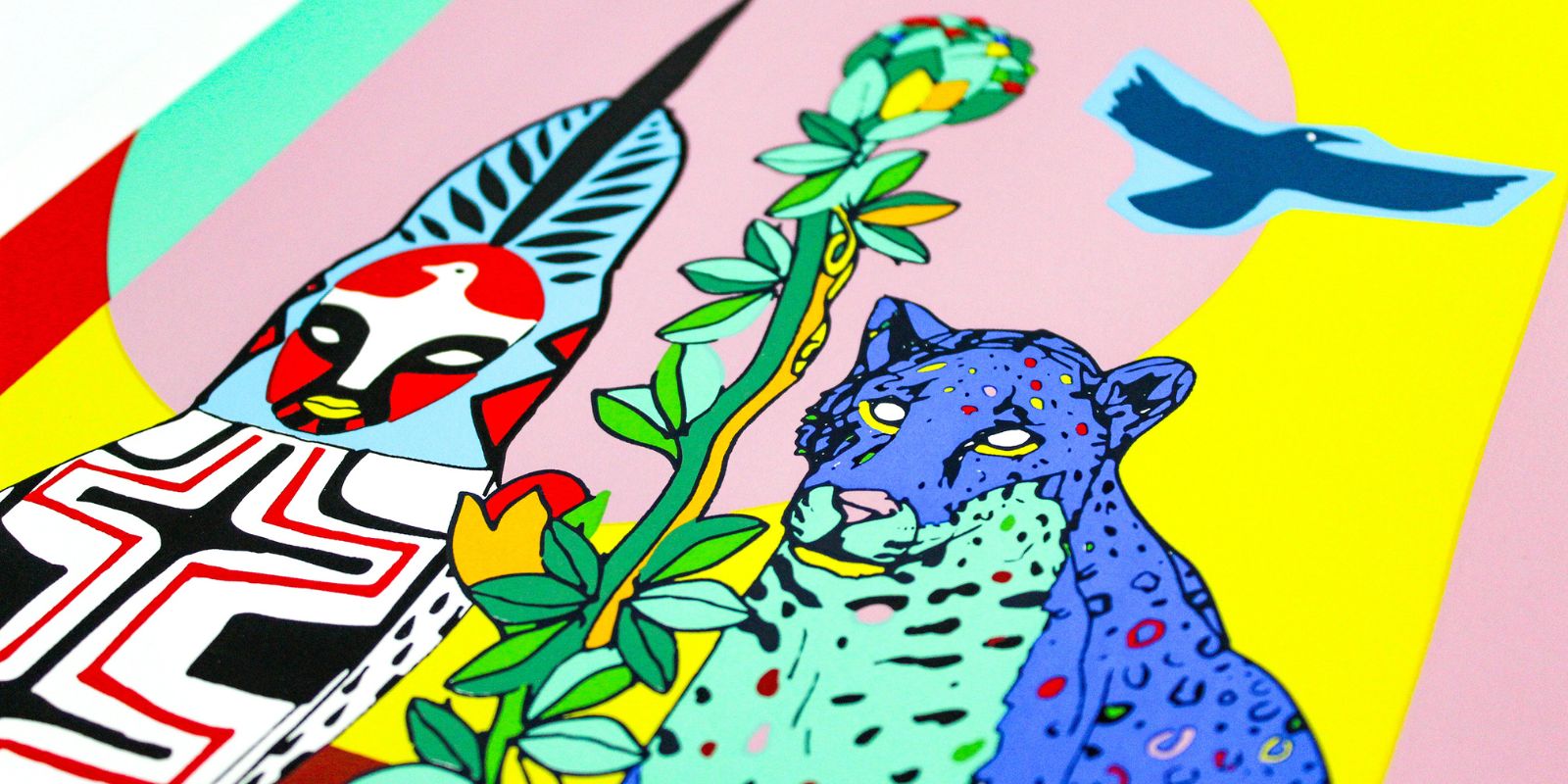 Obra de Rimon Guimarães uma das exposições de junho em Curitiba. Foto: Giuliana Teles.