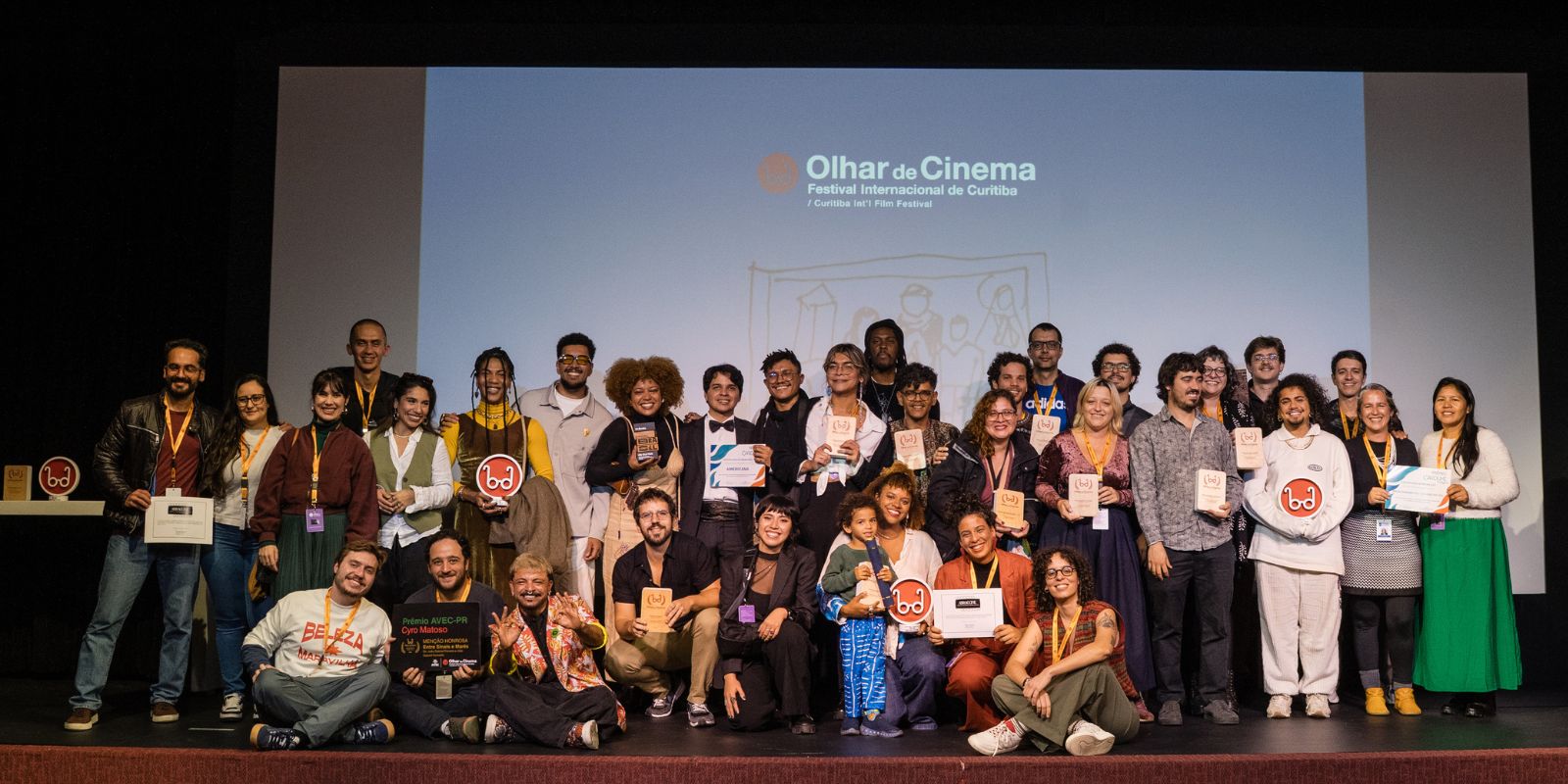 Vencedores do 14º Olhar de Cinema em Curitiba. Foto: Walter Thoms.