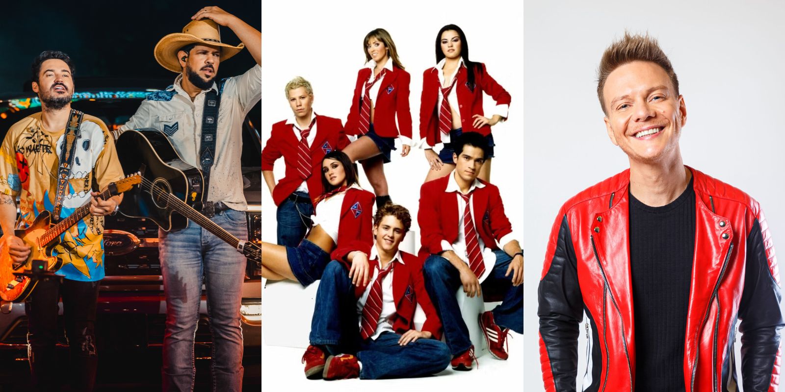 Artistas que gravaram DVDs em Curitiba. Foto: divulgação/divulgação/The Music Journal.