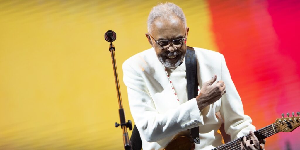 Gilberto Gil cantou em Curitiba neste sábado (05) na turnêde despedida Tempo Rei. Foto: Marcelo Andrade.