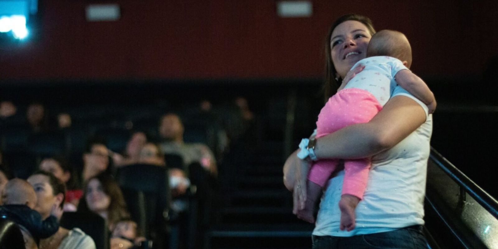 Cinema para famílias com bebês. Foto: divulgação.