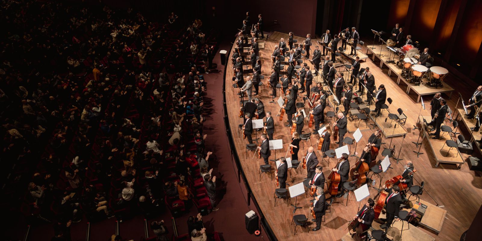 Orquestra Sinfônica do Paraná. Foto: Vitor Dias.