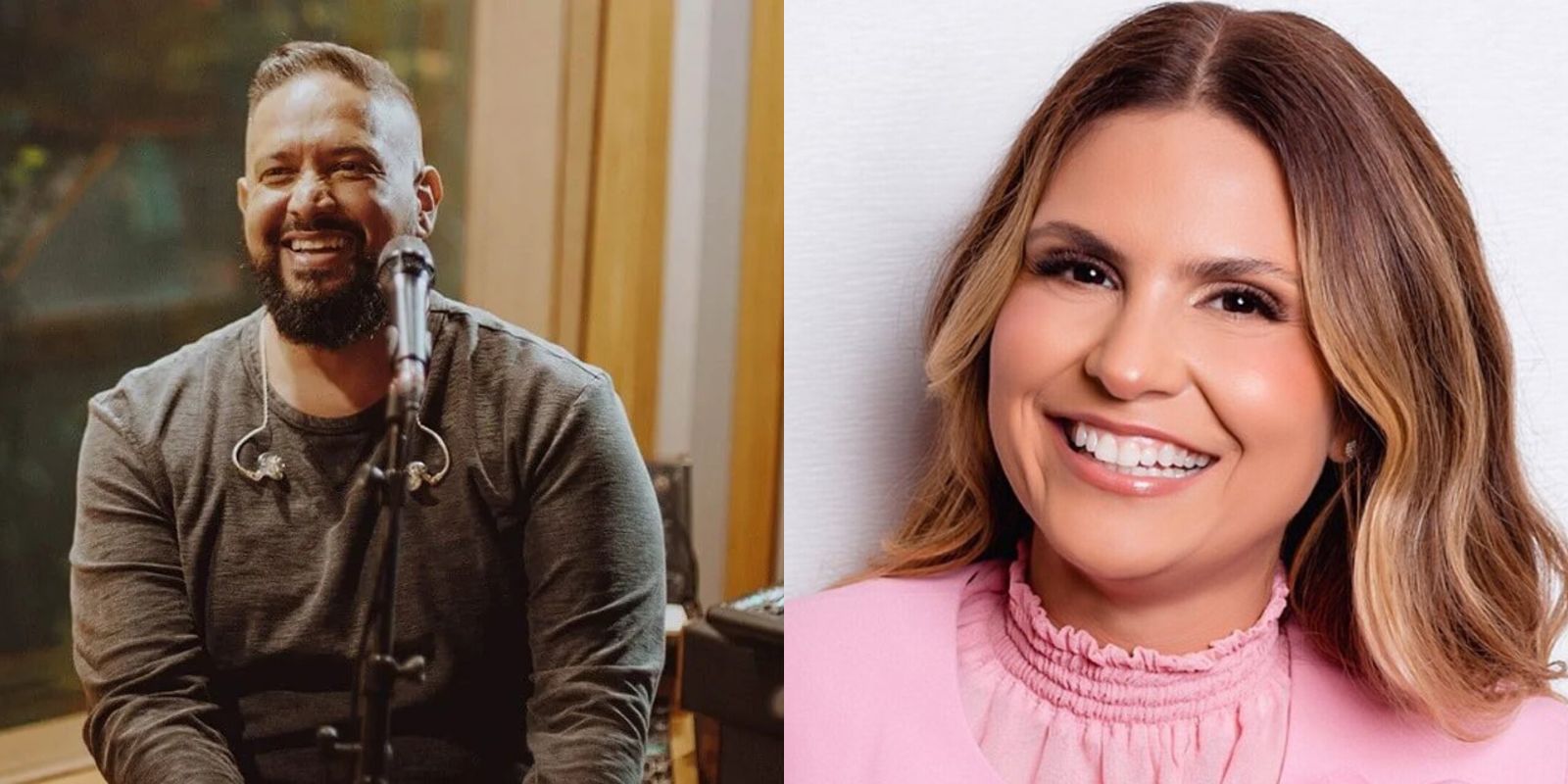 Fernandinho e Aline Barros se apresentam no Music Festival Aviva na Baixada. Fotos: Divulgação e @marciofariasfoto