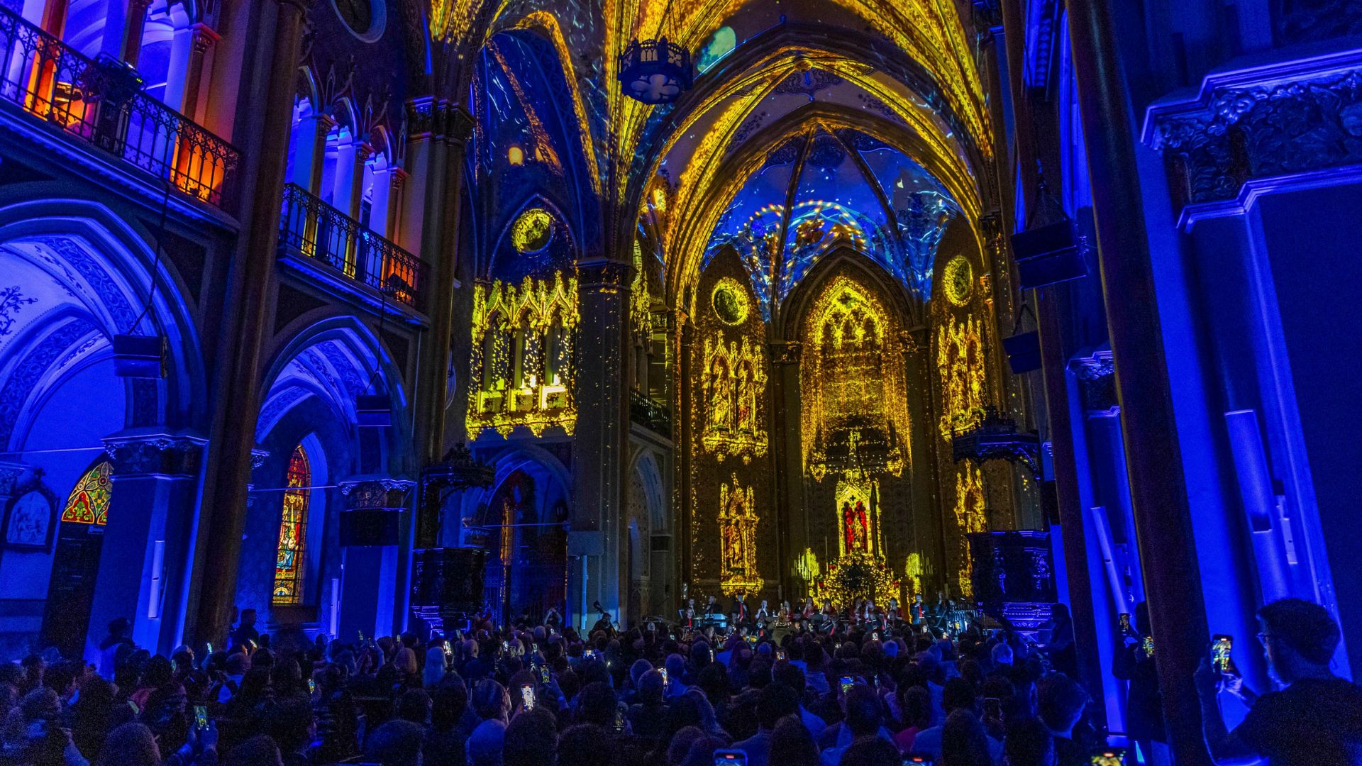 Espetáculo Catedral de Luz. Foto: Daniel Castellano/SECOM