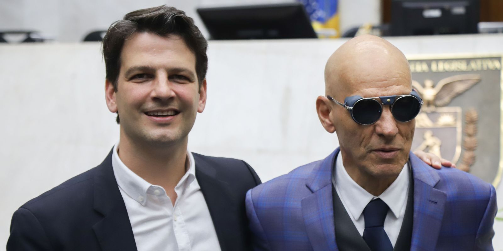 Eduardo Pimentel e Hélio Pimentel Filho. Foto: Ricardo Marajó/SECOM