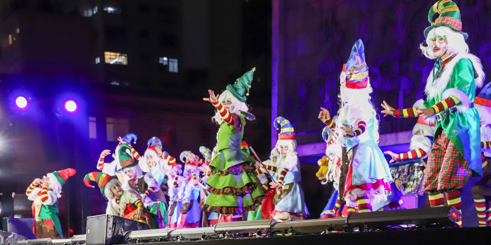 Espetáculo de Natal "A Inesquecível Fábrica de Emoções" em Curitiba. Foto: Igor Jacinto.