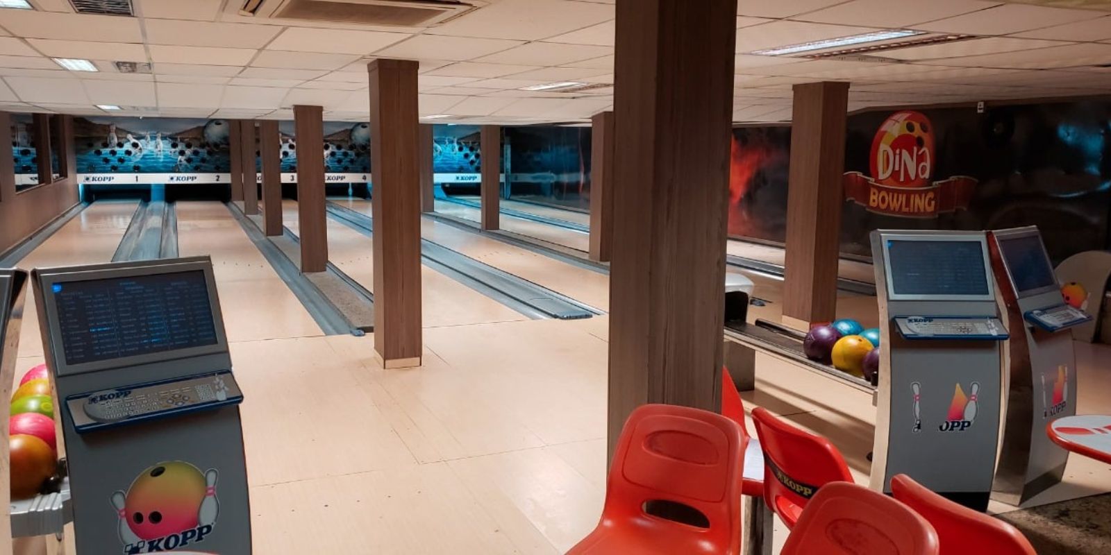 Boliche no Dina Pizza. Foto: reprodução Facebook.