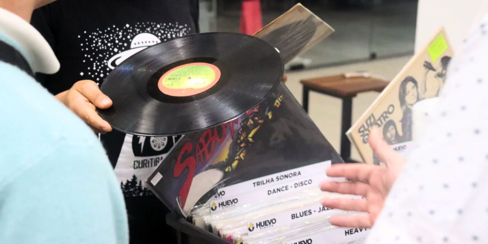 Feira de vinil Curitiba. Foto: Rodolfo Luis Kowalski/divulgação.