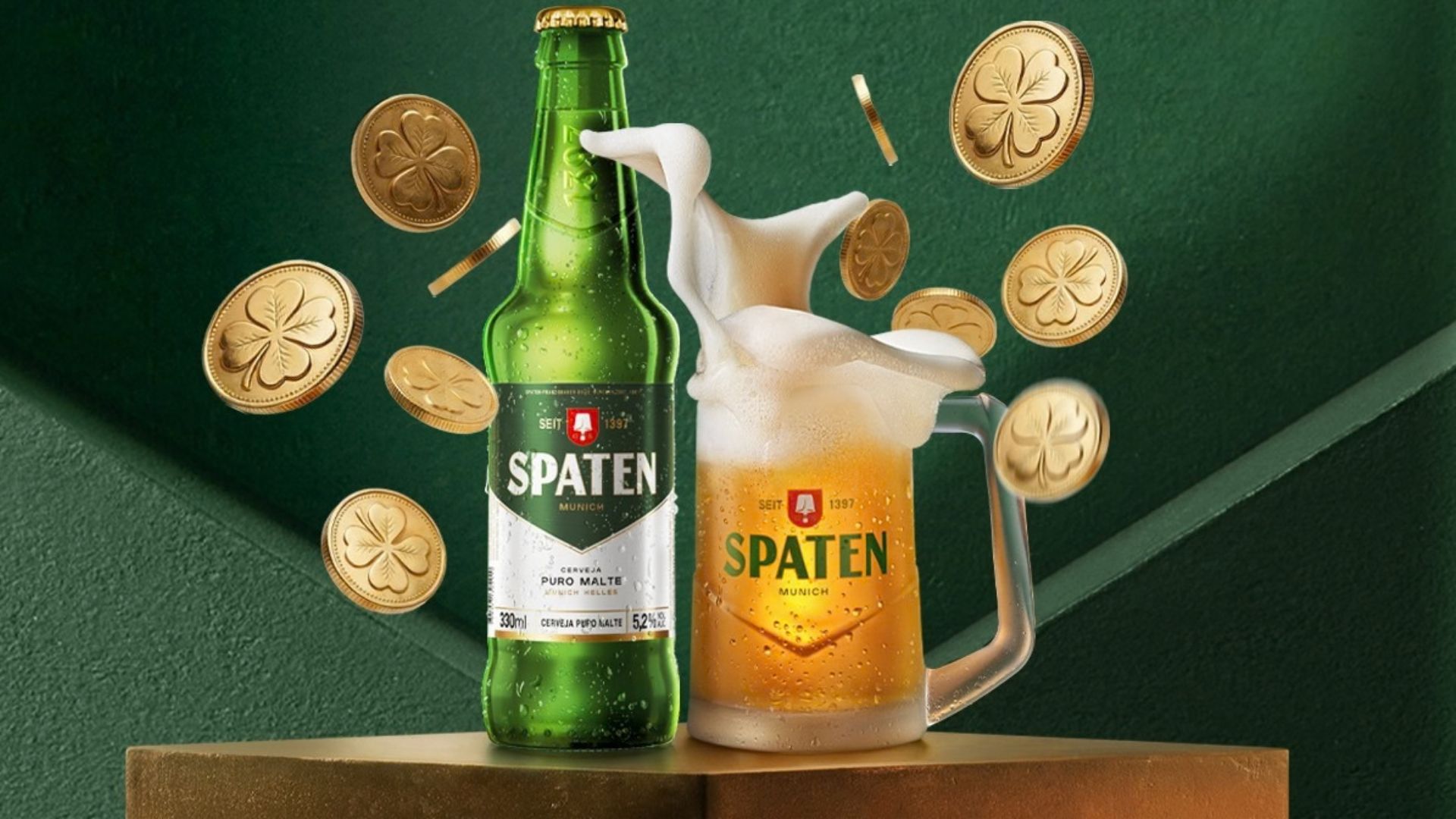 Spaten no St. Patrick’s Day. Foto: Divulgação