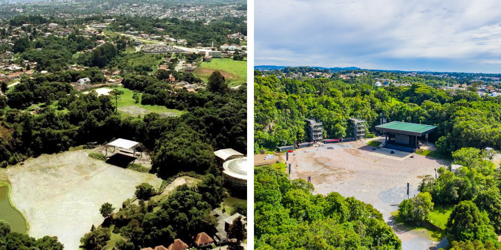 Pedreira Paulo Leminski em Curitiba. Fotos: Carlos Ruggi e divulgação/SMCS.