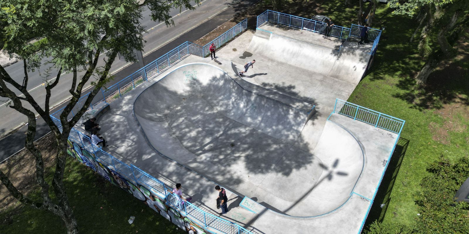 Pista de Skate na Av Wenceslau Braz em Curitiba. Foto: José Fernando Ogura/SMCS.
