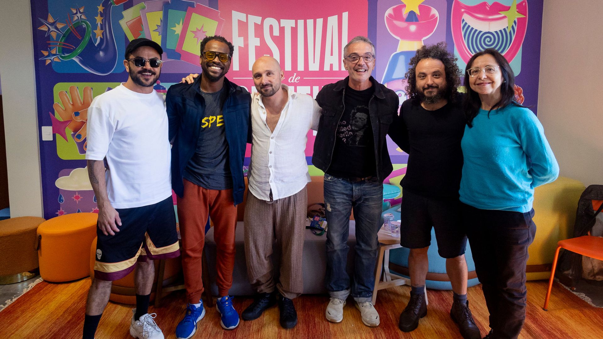 Coletiva de imprensa no Festival de Curitiba. Foto: Annelize Tozetto