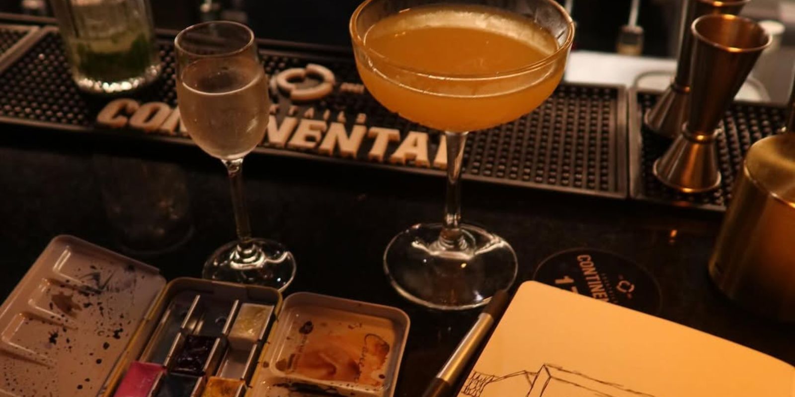 Arte Terapia com drink. Foto: reprodução Instagram