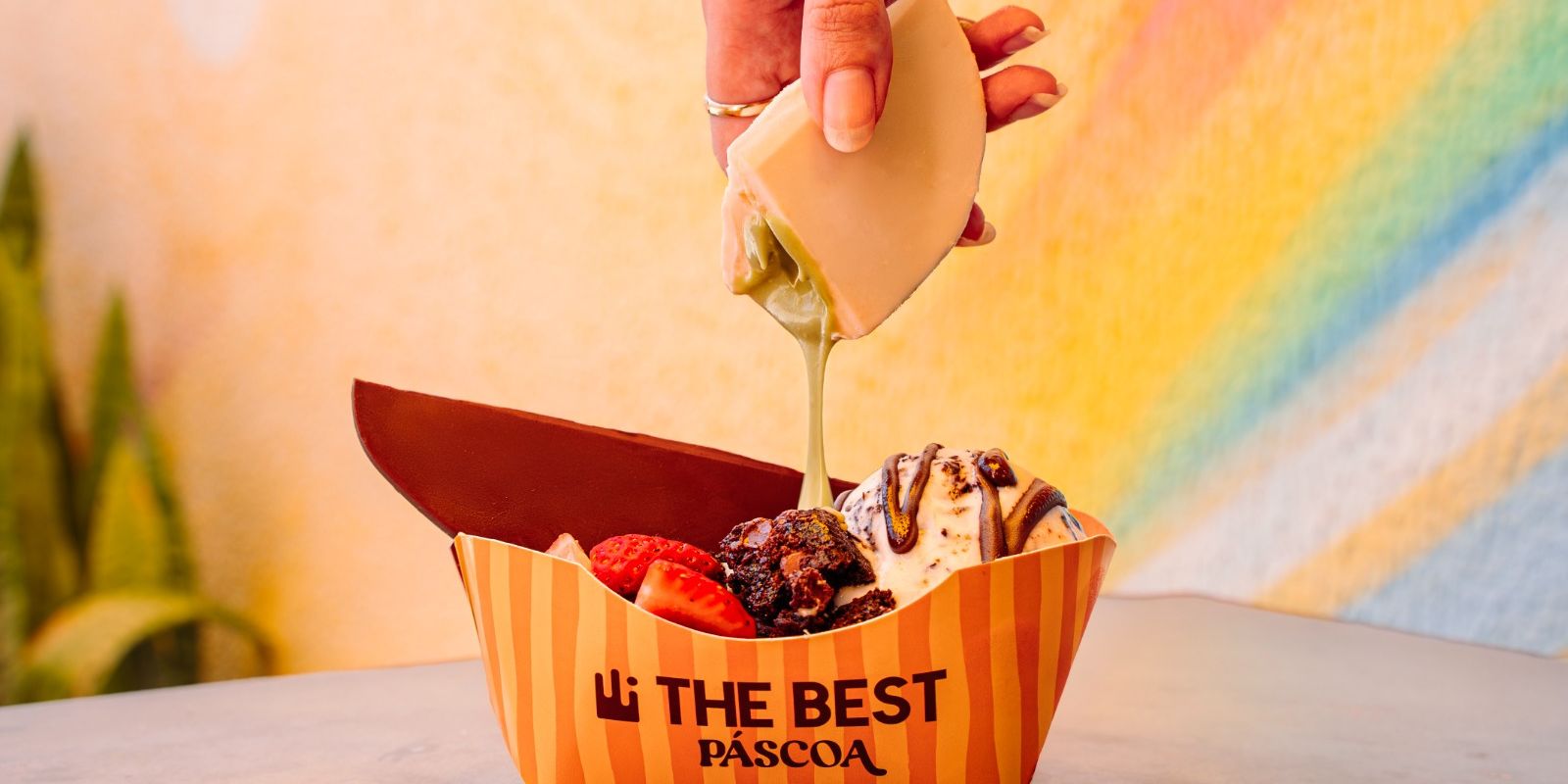 Ovo em Pétala do The Best Açaí. Foto: divulgação.