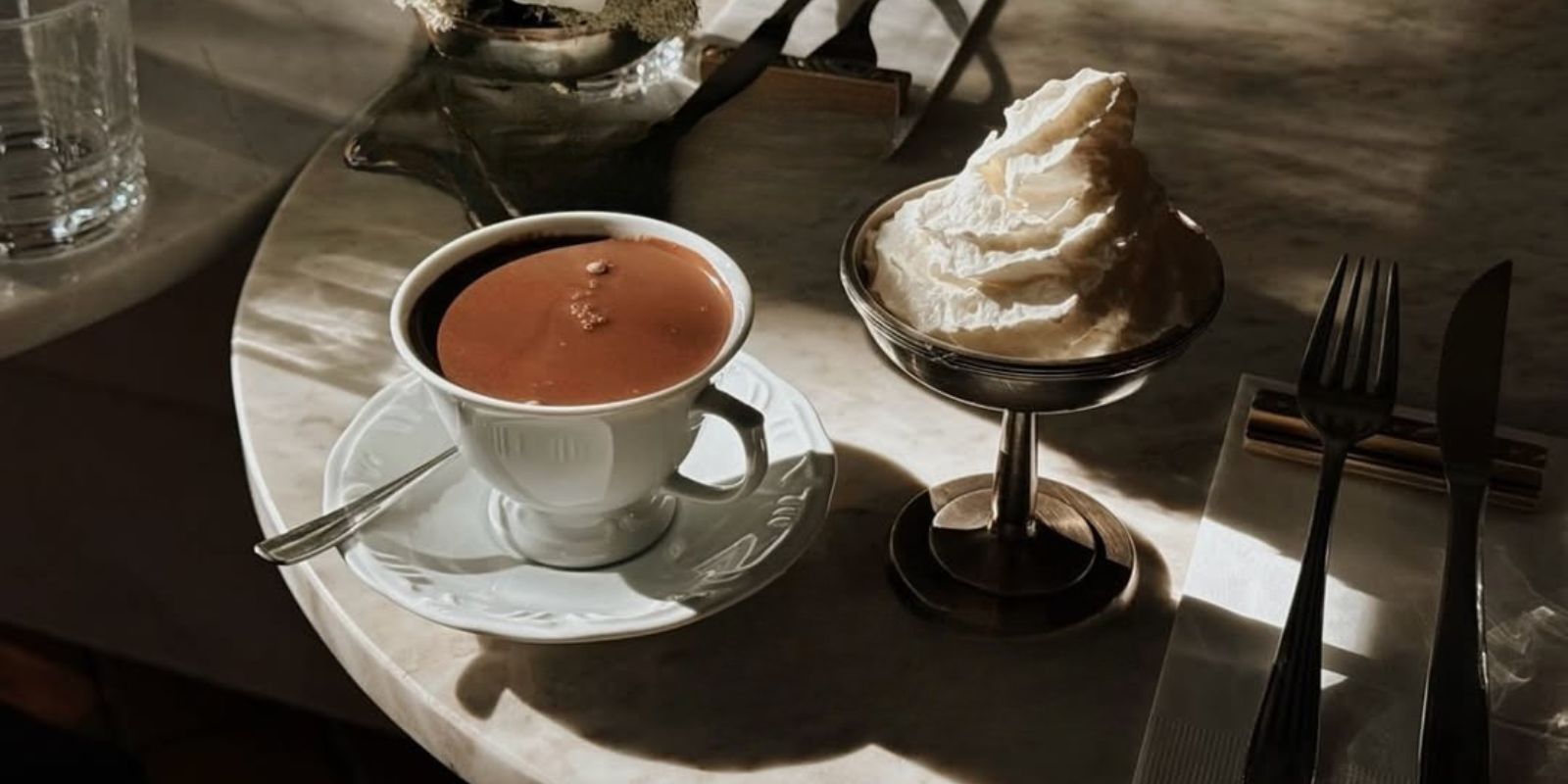 Chocolate quente Chez Margot. Foto: reprodução.