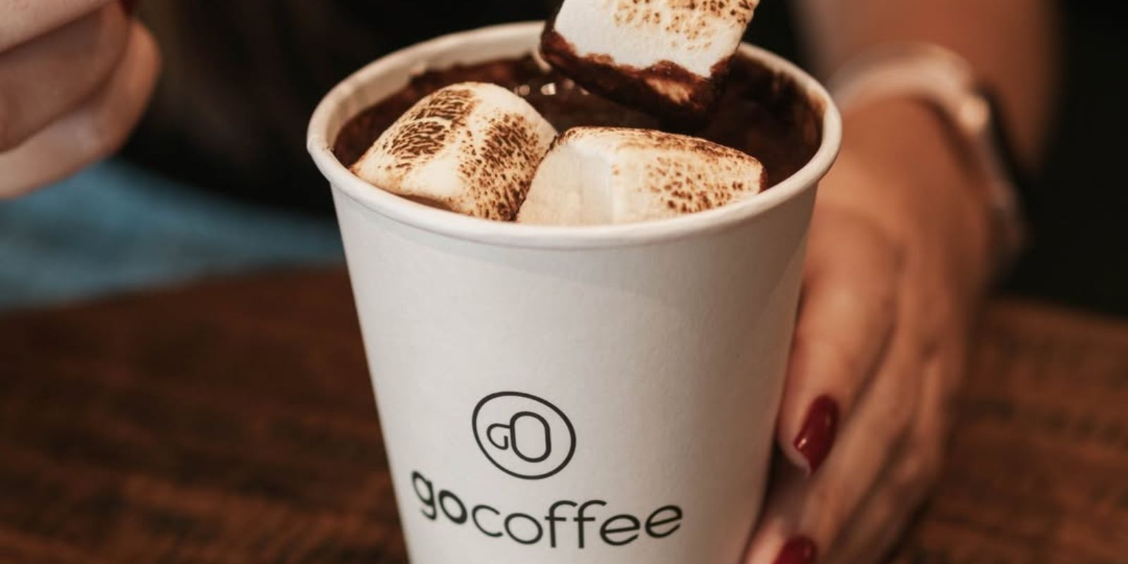 Chocolate quente Go Coffee. Foto: reprodução.