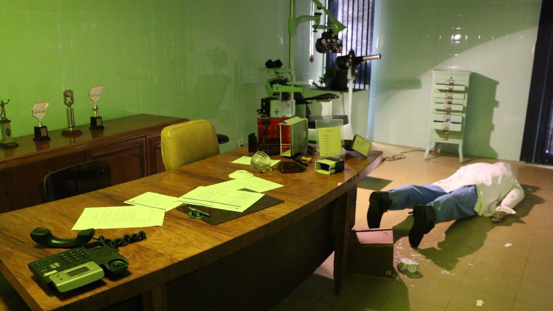 "Sala do Crime". Foto: PCIPR