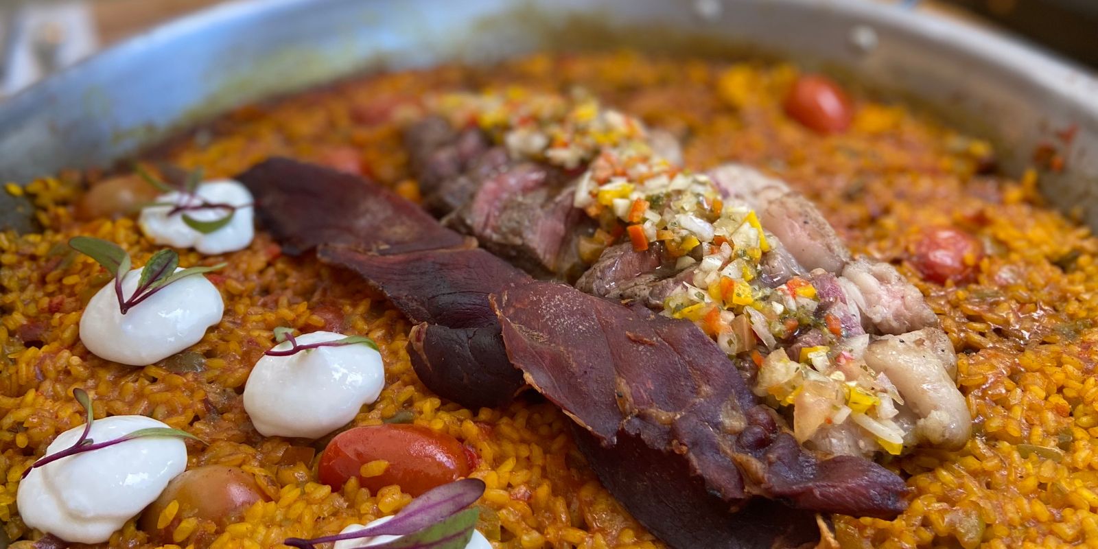 Paella Fuego y Brasa. Foto: divulgação Pata Negra.