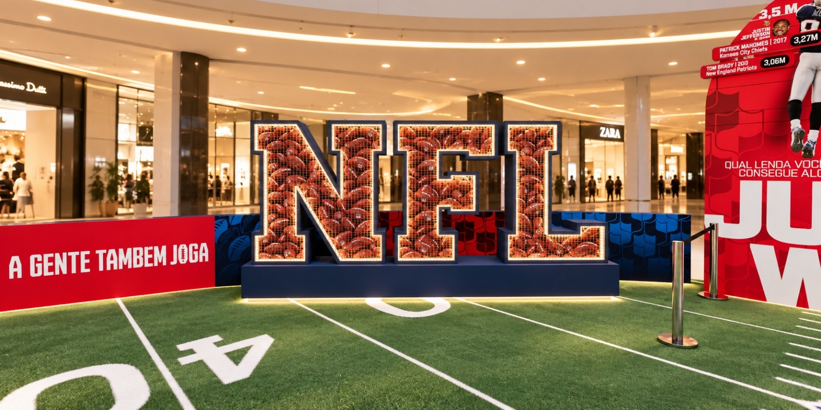 Troféu Superbowl em Curitiba. Foto: Divulgação/NFL