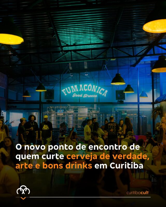 Conheça a Fumaçônica Brewhouse, cervejaria que entrega o melhor dos rolês curitibanos em um lugar só! O local reúne cervejas feitas na casa, drinks autorais, gastronomia, música e muita personalidade em um só lugar.

Inaugurado no fim de 2025, o brewpub traduz toda identidade da marca em uma experiência completa. De quarta a domingo, na Rua Mateus Leme, 2148.

📸: Maycon Cavalcante @obrabomaycon